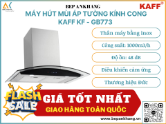 Máy hút mùi áp tường kính cong Kaff KF - GB773 - Thương hiệu Đức